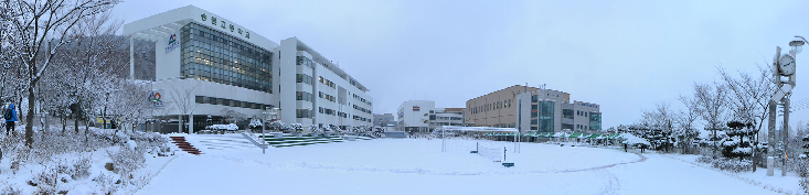 송원고등학교 겨울 전경